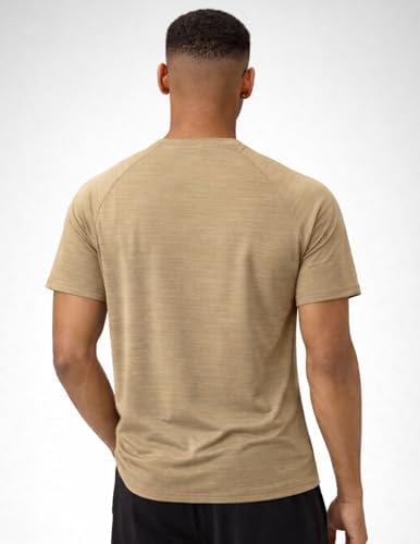 Liberty Imports 5 Pack Men's Active Quick Dry Crew Neck T Shirts