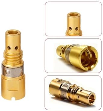 5-PK Gas Diffuser D-M100 Compatible with Miller Multimatic 215,220 Millermatic 141,142,211 MIG GUN AccuLock MDX100 consumables