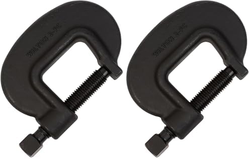 Wilton Brute Force C-Clamp, 2-5/16" Opening, 1-7/8" Throat, 12500 Lbs. Clamping Force (Model 2 F.C.) (Pack of 2)