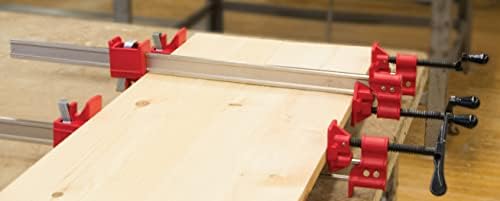 BESSEY IBEAM24, 24 In. Heavy Duty IBEAM Clamp, Red/Silver