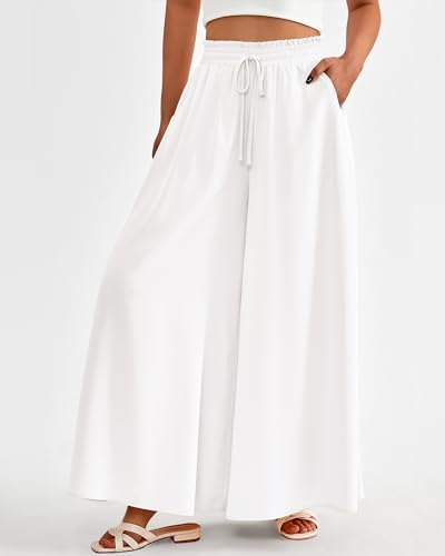 BTFBM Wide Leg Flowy Palazzo Pants for Women