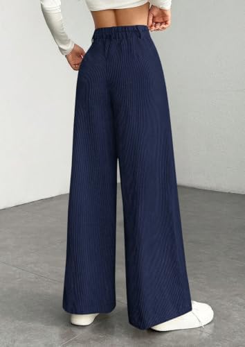 PRETTYGARDEN Women's High Waisted Corduroy Pants Casual