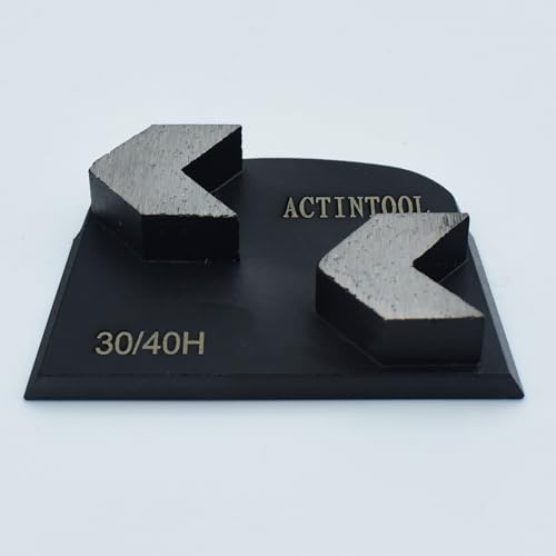 Two Arrow Segs Concrete Surface Preparation Diamond Grinding Metal Disc for Lavina Floor Grinder (Pack of 3)