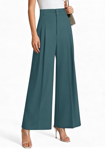 PRETTYGARDEN Women's High Waisted Wide Leg Dress Pants