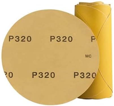 CowboyBOB 100 PCS PSA Sanding Discs 6 Inch 320 Grit Sticky-Back Sandpaper
