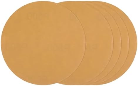 25Pcs Sanding Discs 5In 800Grit Hook and Loop Sandpapers Yellow