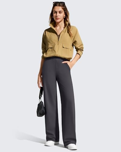 G4Free EverGoing Women's Wide Leg Dress Pants with Pockets Belt Loops