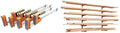 Bora 4-Piece Parallel Clamp Set 571550I & Wood Organizer and Lumber Storage Metal Rack with 6-Level Wall Mount – Indoor and Outdoor Use, In Orange | PBR-001