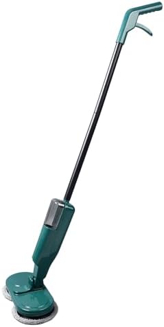 Pwshymi Electric Mop Lightweight Cordless Electric Mop with Water Sprayer, Rechargeable for Hardwood Tile Marble Floors (Green)