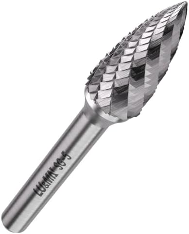 LU&MN SG-5 Tungsten Carbide Burr, 1/2" Head, 1/4" Shank, 1 PCS