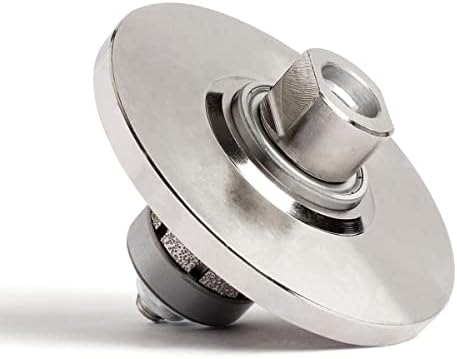 Diamond Hand Profiler B25,Half Bullnose Vaccum Brazed Profile Wheel Metal Cover Router Bit for Marble Granite D85 5/8-11