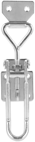 Toggle Latch Clamp Easy to Install Stainless Steel with Adjustable Latch Hardware Toggle Clamp Sturdy Silver Workholding Device for Repairing Field and Jigging Applications
