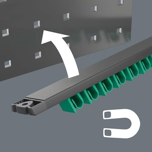 WERA - 05020234001-9641 Magnetic Rail 6003 Joker 2 Ring Spanner Set, 5 Pieces