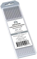 TIG Welding Cerium tungsten electrode 1/16” x 7” (Grey, WC20) 10-Pack