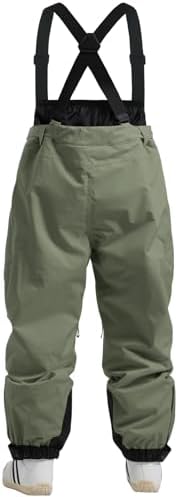 GSOU SNOW Mens Womens Snowboard Pants-Baggy Ski Snow Bibs