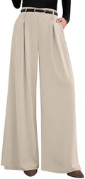 PRETTYGARDEN Womens Wide Leg Dress Pants Flowy Trousers