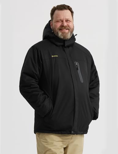 GEMYSE Men's Winter Ski Jacket Waterproof Snow Coat with Detachable Hood