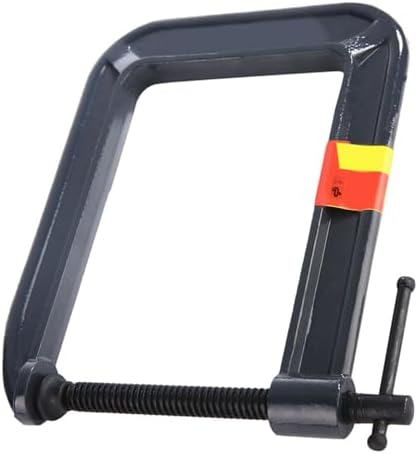 Heavy Duty G Type C Clamp for Woodworking, Carpentry Clamping Device with Forged Steel Frame and Ergonomic Handle, High Torque Spiral Threaded Rod for Secure Fastening (Clamping thickness 100*depth