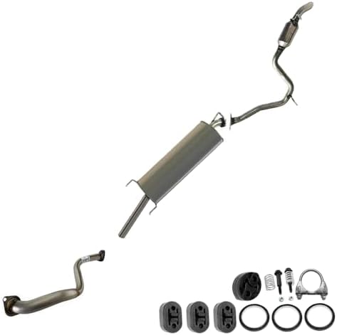 Northeastern Exhaust | Front Pipe, Muffler, Resonator Exhaust System Kit Compatible for RAV4 2006-2008 2.4L | RAV4 2009-2012 2.5L | Free Gaskets, Clamp, Hangers, and Spring Bolt Kit Included