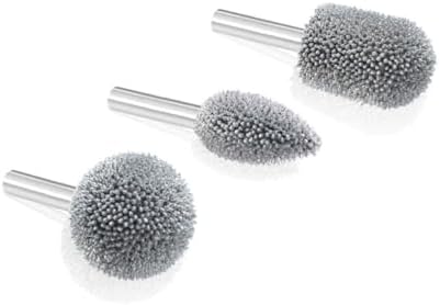 Kutzall 3-Piece Rotary Burr Kit - 1⁄4" Shaft, Coarse - Wood Carving Bits for Bosch, DeWalt, Milwaukee Tools - Structured Tungsten Carbide