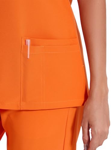 COZYFIT Scrubs for Women Set - Stretch V-Neck & Jogger Pant with 9 Pockets
