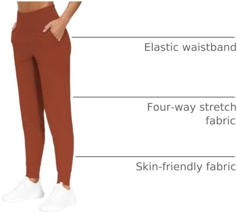 THE GYM PEOPLE Women's Workout Joggers Pants Lightweight Lounge Leggings