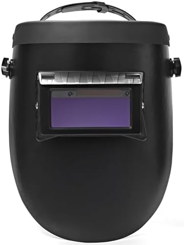 Auto Darkening Welding Helmet - Flip Up Lens, Lightweight, Shade #4/9-13 (Black)