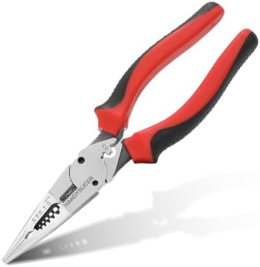 8.5" 6-in-1 Needle Nose Pliers for electrical and DIY tasks