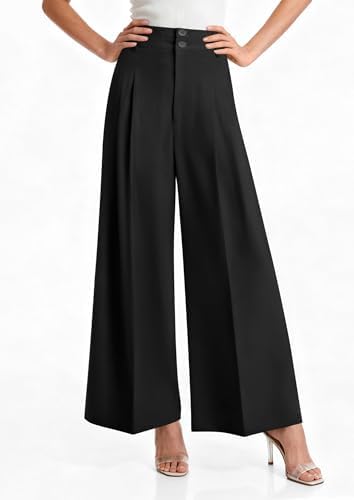 PRETTYGARDEN Women's High Waisted Wide Leg Dress Pants