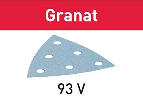 Festool 497396 Granat P180 Grit RO 90 (93mm) Delta Abrasive Sanding Sheets, 100-Pack