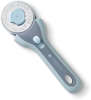 Missouri Star Rotary Cutter, 60mm Blade, Rolling Cutter Tool for Quilt Appliques and Cutting Fabrics, Essential Quilting and Sewing Supplies for DIY Craft Projects