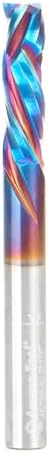 Amana Tool Spektra Extreme Tool Life Solid Carbide CNC Compression Spiral Router Bit, 46708-K, 1/4 D x 7/8 CH x 1/4 SHK x 2-1/2 Inch Long 3 Flute