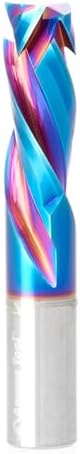 Amana Tool Spektra Extreme Tool Life Solid Carbide CNC Compression Spiral Router Bit, 46710-K, 1/2 D x 1-1/4 CH x 1/2 SHK x 3 Inch Long 3 Flute