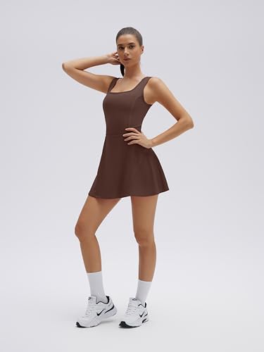 SUUKSESS Tennis Dress with Shorts Underneath Easy Peasy Athletic Dresses