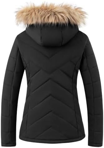 Wantdo Women's Waterproof Ski Jacket Warm Puffer Jackets Snow Winter Coat