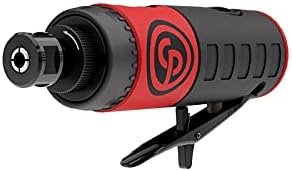 Chicago Pneumatic CP7411K Kit - Air Die Grinder Tool, Welder, Woodworking, Automotive Car Detailing, Stainless Steel Polisher, Heavy Duty, Straight, 1/4 Inch (6 mm), 0.56 HP / 420 W - 22000 RPM