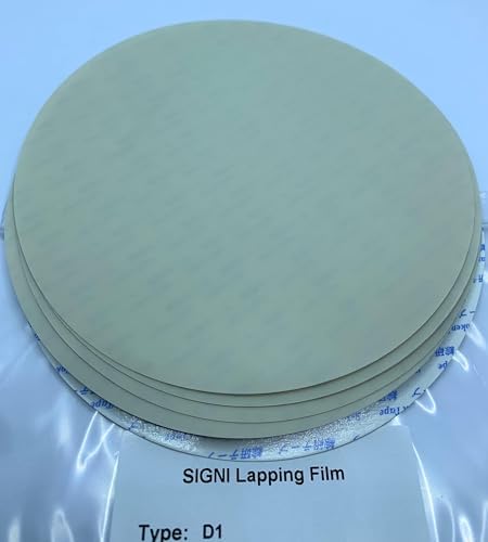 SIGNI Diamond Precision Lapping Microfinishing Film PSA Backing 5 inch (1 Micron, 5 Pack)