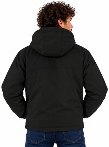 Reebok Mens 3-in-1 Softshell Systems Weather Resistant Midweight Jacket