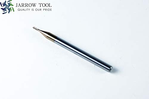 Square End Carbide Mill Set (Pack of 5) - 1/16 End Mill for Alloy Steels/Hardened Metals – 4 Flute TiAlN Coated Square Nose Milling Set for CNC Machine Milling Tools