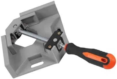 Sewroro 90 Degree Corner Clamp for Woodworking Aluminum Alloy Single-handle Right Angle Clamp Metal Workholding Device for Carpentry and Welding for DIY Projects
