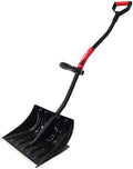 Ergonomic Snow Shovel with Assist Grip for Driveway; D-Grip