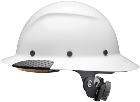 LIFT SAFETY Dax Carbon Fiber Full Brim Hard Hat | Safety/Construction Helmet w/ 6 Point Suspension for Comfort & Impact Protection