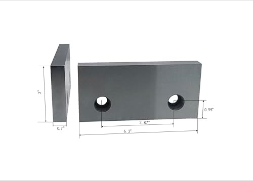 6" Height Increase Milling Vise Jaws Fitting KURT/GMT or Simila Type Milling Vise(2 PC)
