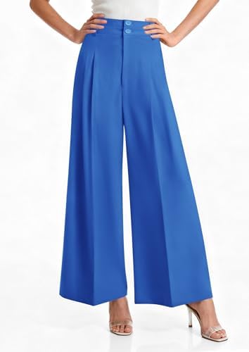 PRETTYGARDEN Women's High Waisted Wide Leg Dress Pants