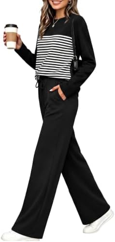 WIHOLL Two Piece Sets for Women Fall Outfits Casual Matching Lounge Sets
