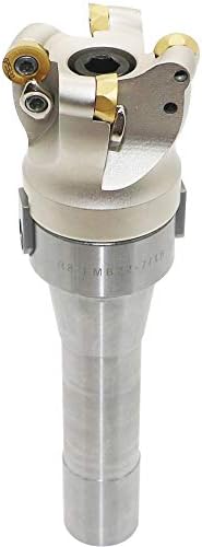 Face Mill Cutter Holder EMRW 6R 50-22+R8-FMB22-7/16+RPMT1204 Hard Alloy Blade+8mm Spanner+T15 Spanner, Used for Fough Machining of The Workpiece on The Milling Machine. (EMRW 6R50-22(1.96 Inch))