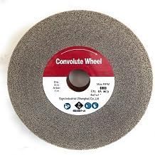SIGNI Aluminum Oxide Non Woven Nylon Convolute Wheel, EXL 8A Medium Grit 6" x 1" x 1", Deburring Polishing Finishing Wheel for Metal Stainless Steel, 1 Pack