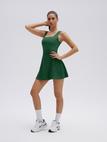 SUUKSESS Tennis Dress with Shorts Underneath Easy Peasy Athletic Dresses