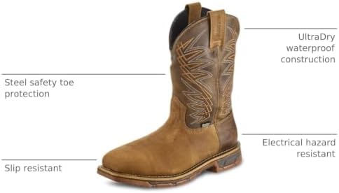 Irish Setter Marshall 11" Mens Steel Toe Work Boot