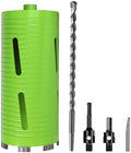 4 1/2 Inch Dry Core Drill Bit with Pilot Bit and 2 Pcs Adapters